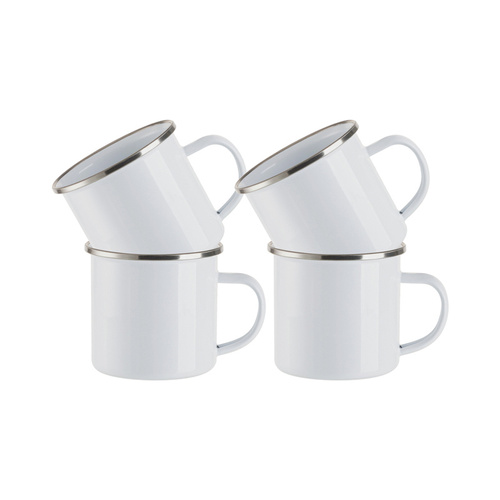 Set di 4 tazze smaltate da 360 ml da stampare