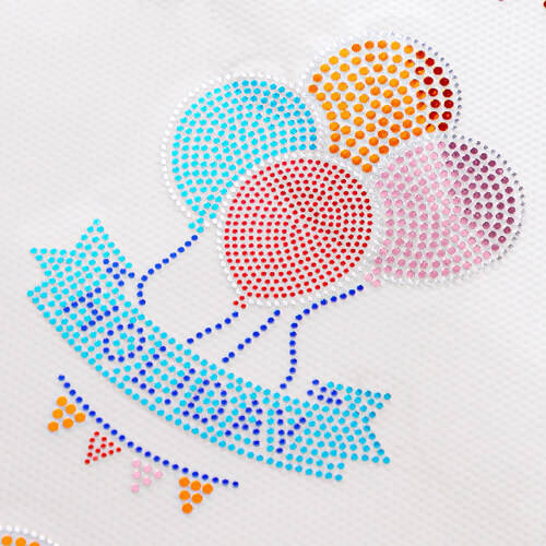 Foglio con zirconi per trasferimento termico - palloncini