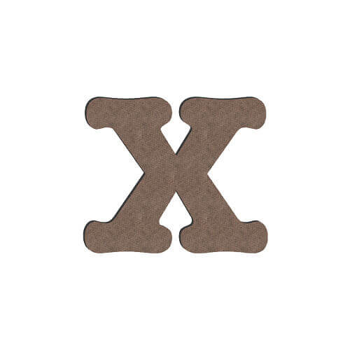Lettera decorativa da MDF per sublimazione 10 cm X