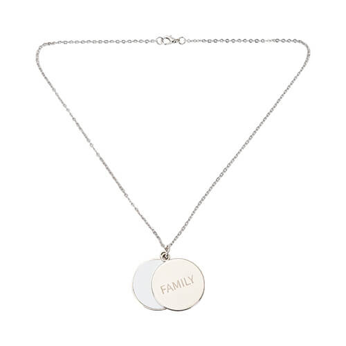 Medaglione rotondo per sublimazione - Famiglia