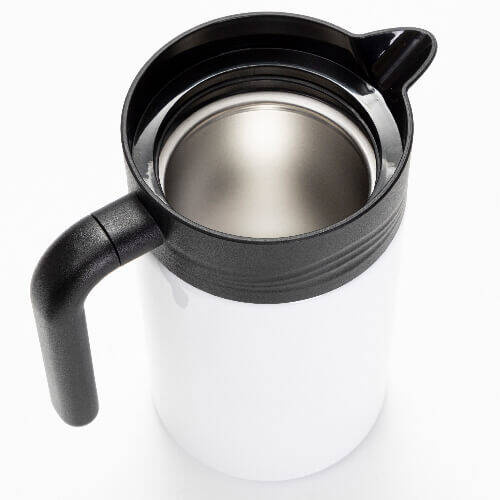 Caraffa termica per caffè in acciaio inox da 1200 ml per sublimazione - bianco
