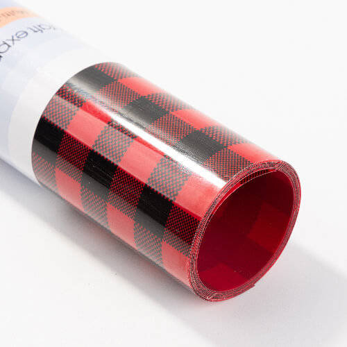 Lamina flessibile - quadretti neri e rossi