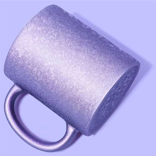 Tazza 325 ml con effetto superficie screpolata per sublimazione - viola