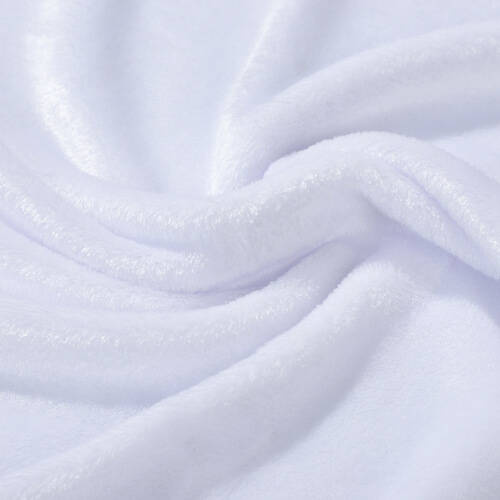 Coperta Minky 152 x 102 cm per sublimazione - bianca