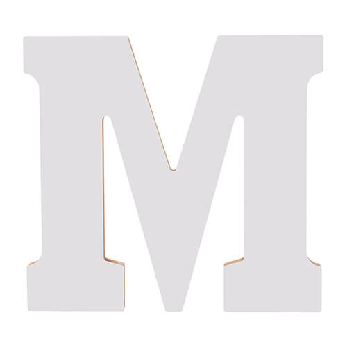 Lettera decorativa 25 cm in MDF per sublimazione - M