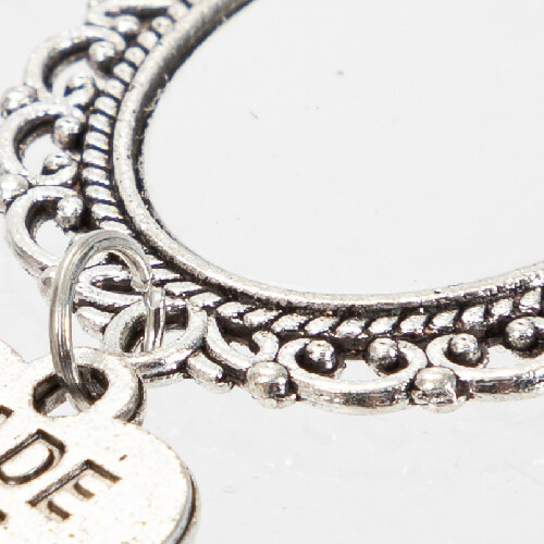 Spilla ovale - spilla da balia con ciondolo a forma di cuore per la sublimazione