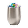 Tazza per vin brulè 360 ml per sublimazione - argento, coperchio con ghiaccio colorato artificiale