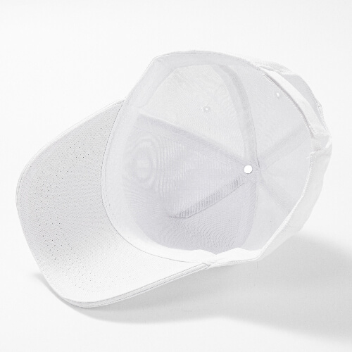 Cappello da baseball in cotone per DTF e trasferimento termico - bianco