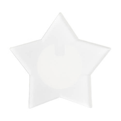 Distintivo in acrilico con illuminazione a LED a sublimazione di colore - stella