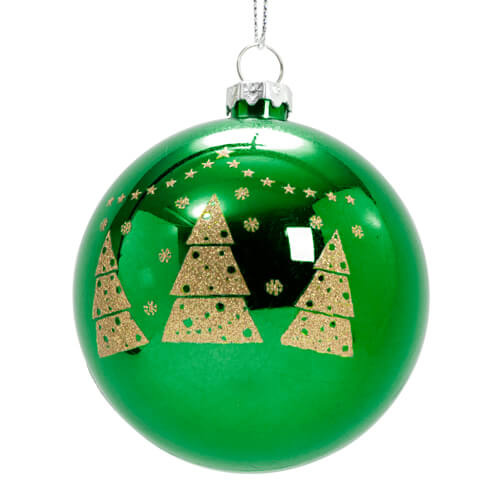 Guaina per albero di Natale Ø 8 cm per sublimazione - verde - albero di Natale dorato