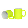 Tazza Fluo giallo, opaco Sublimazione Termostampa