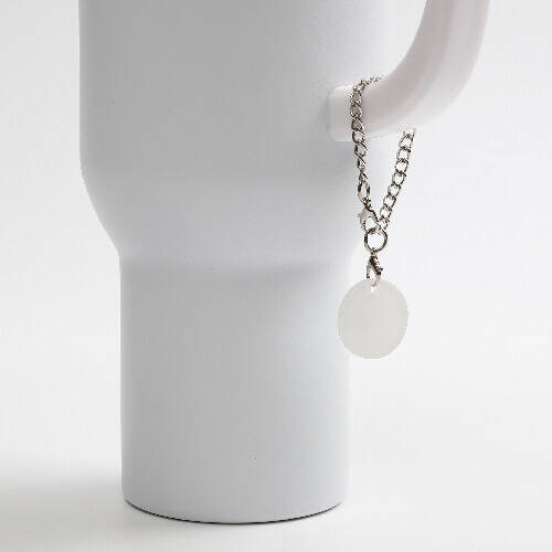 Ciondolo per tazza in acrilico a sublimazione - anello su una catena