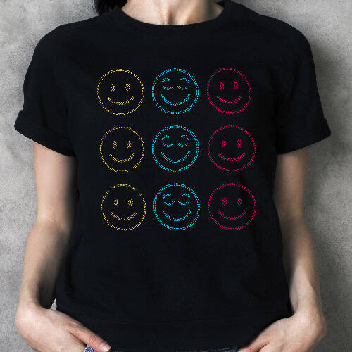 Foglio con zirconi per trasferimento termico - grande farfalla