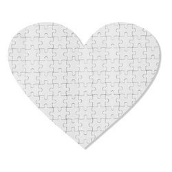 Puzzle cuore 19 x 18 cm 76 elementi Trasferimento termico a sublimazione