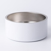 Ciotola per cani in acciaio inossidabile 960 ml per sublimazione - bianca