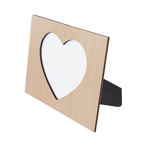 Cornice per foto in compensato per sublimazione - cuore