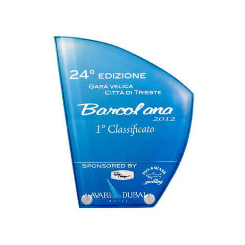 Statuetta in acrilico VELA 17 x 22 cm per sublimazione