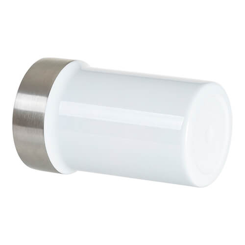 Tazza in acciaio inox da 400 ml con coperchio con sportello per sublimazione - bianco