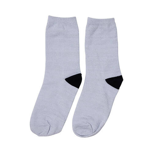 Calze 30 cm per sublimazione - glitter argento