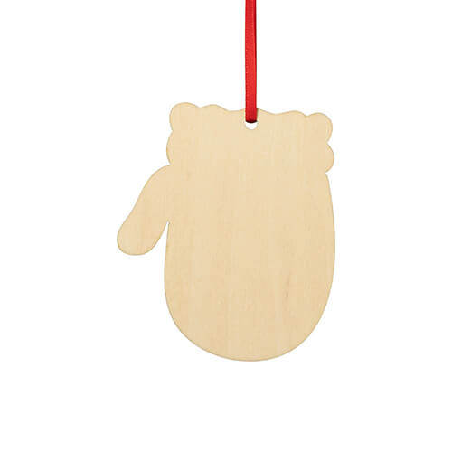 Ciondolo albero di Natale in legno per sublimazione - guanto