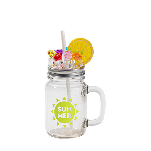 Coperchio con ghiaccio artificiale colorato e limone per le tazze BM12