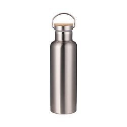 Thermos in acciaio inossidabile 750 ml con tappo avvitabile in bambù da sublimare - acciao