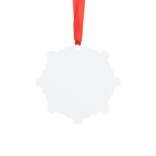 Ciondolo in plastica per sublimazione - Fiocco di neve