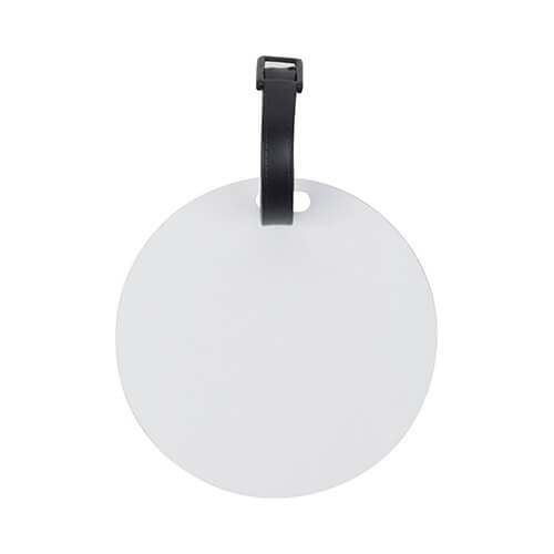 Etichetta bagaglio in plastica per sublimazione - cerchio