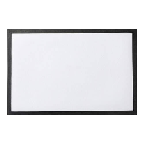 Zerbino 60 x 40 cm su gomma nera per sublimazione