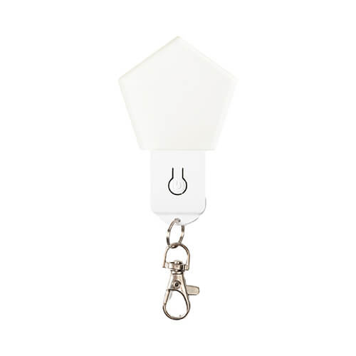 Portachiavi illuminato in acrilico a sublimazione - diamante