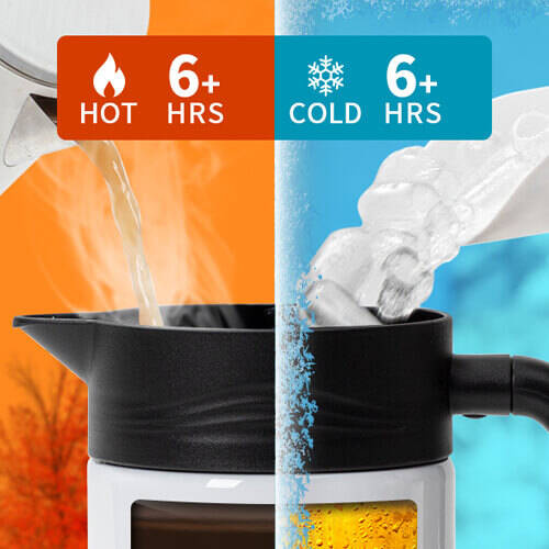 Caraffa termica in acciaio inox da 1500 ml per sublimazione - bianco