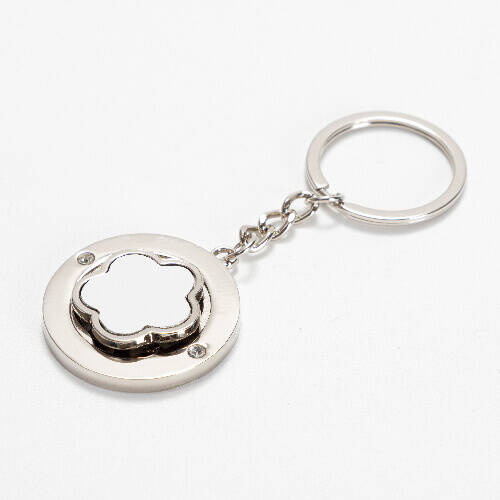 Portachiavi rotante per sublimazione - fiore