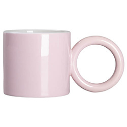 Tazza da 280 ml con manico rotondo per sublimazione - rosa