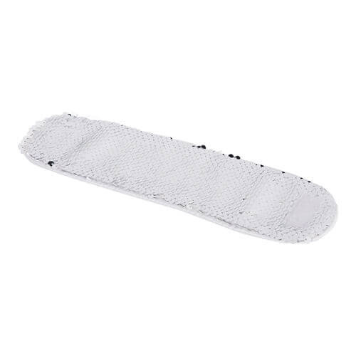 Braccialetto per mano con paillettes per sublimazione - bianca