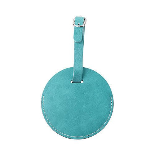 Etichetta per bagaglio in pelle per sublimazione - cerchio verde