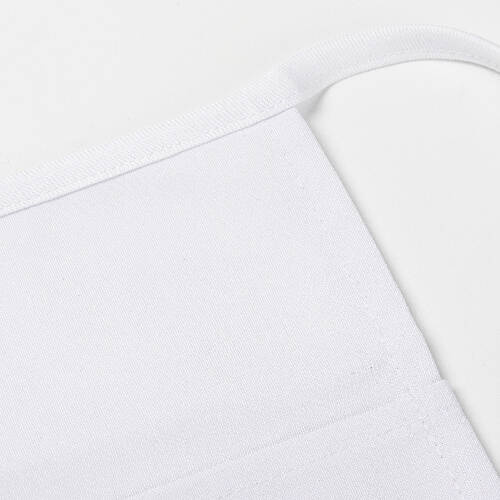 Grembiule bianco con tre tasche per adulti per sublimazione