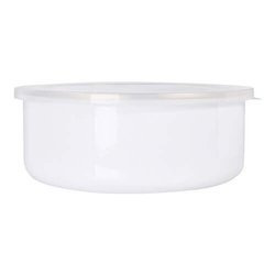 Ciotola smaltata da 1200 ml con coperchio a sublimazione