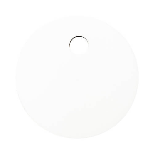 Targhetta con nome in fibra di legno per tazza 780 / 900 / 1050 / 1260 ml per sublimazione - cerchio