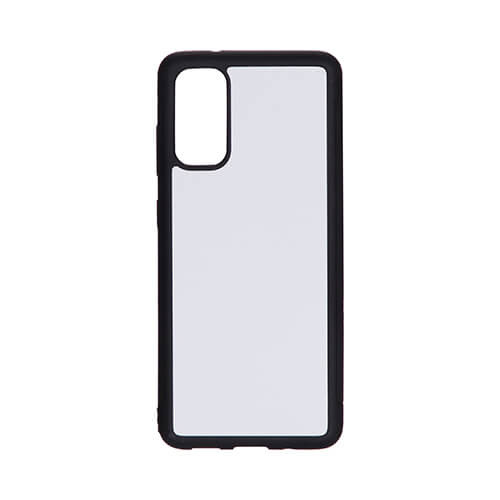 Custodia in gomma nera per Samsung Galaxy S20 per la sublimazione