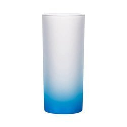 Vetro smerigliato da 200 ml con manico blu per sublimazione