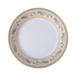 Piatto 20,5 cm con foglie di colore oro per la sublimazione