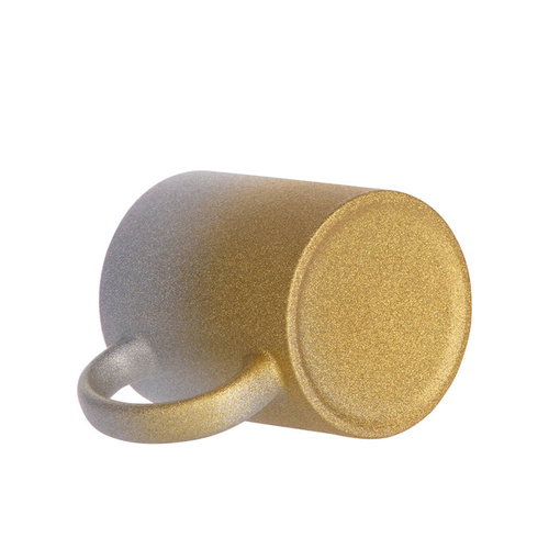 Set di 6 tazze in ceramica da 330 ml stampabili con glitter - rosa