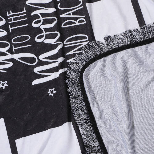 Coperta in peluche 150 x 100 cm con pannelli fotografici per sublimazione - 14 pannelli