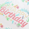 Foglio con zirconi per trasferimento termico - Happy Birthday