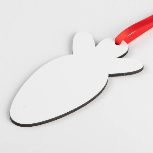 Pendente bifacciale in fibra di legno da 5 mm per sublimazione - carota