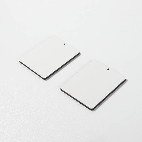 Orecchini in MDF per sublimazione - rettangolo grande