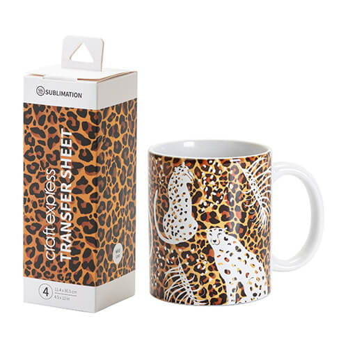 Foglio trasferibile Wild Leo 30,5 x 11,4 cm - 4 pz.