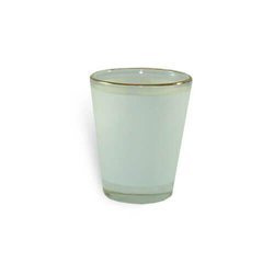 Bicchiere 45 ml bordo dorato Sublimazione Termostampa