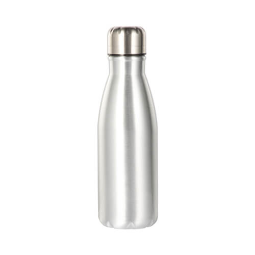 Flacone in alluminio da 500 ml per sublimazione - argento