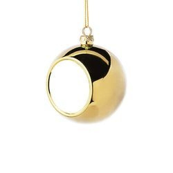 Pallina di albero di Natale Ø 6 cm per sublimazione - oro